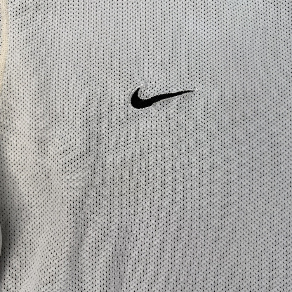 Vintage Y2K Nike Reversible Mesh Basketball Shirt Black white swoosh Size XL 90s - Picture 8 of 8